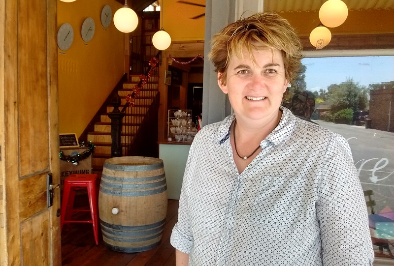 Bec, owner of La Terre Cafe and Bar in Willunga, South Australia.